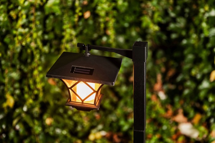 LAMPA LED SOLARNA DO OGRODU OŚWIETLENIE OGRÓD WYSOKA 155CM SOLAR LAMPKA