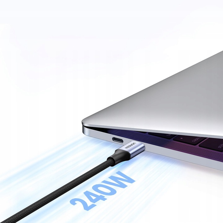 UGREEN Szybki Kabel USB-C Do USB-C Przewód PD QC 4+ 240W 2m MacBook Telefon