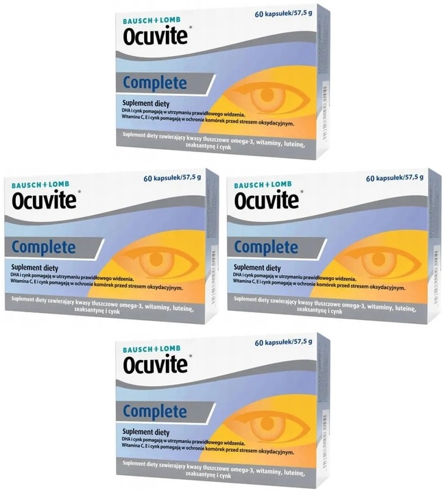 Ocuvite Complete Wsparcie Prawidłowego Widzenia 60 Kapsułek