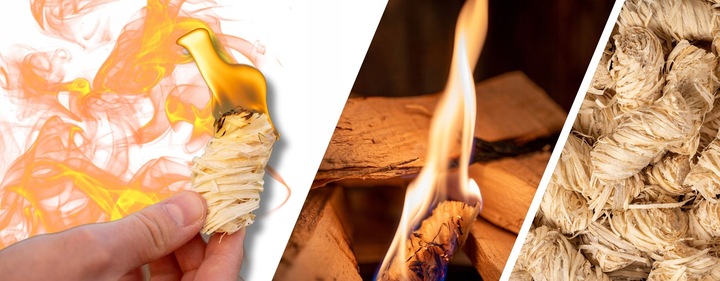 Podpałka do kominka rozpałka grilla pieca ekologiczna naturalna