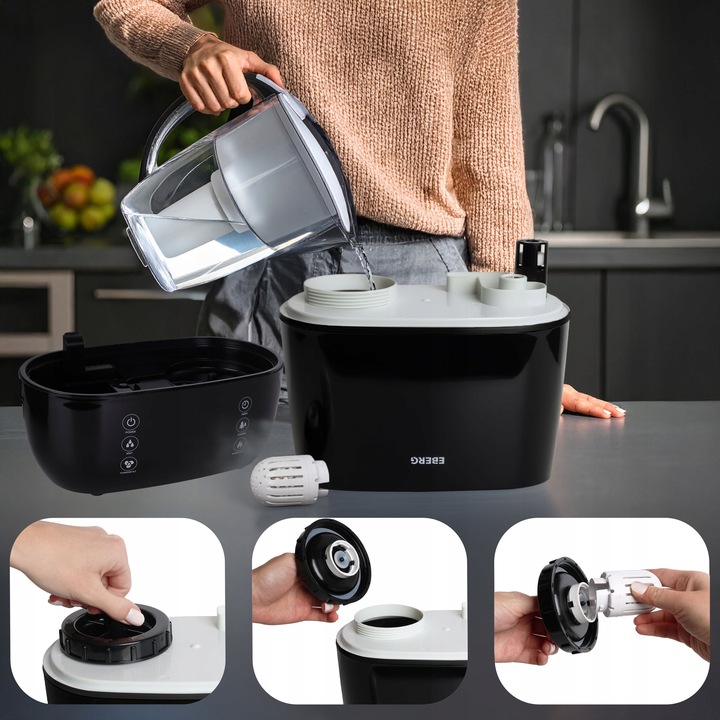 Nawilżacz powietrza EBERG HUMI aromaterapia jonizacja pilot 5w1 WiFi