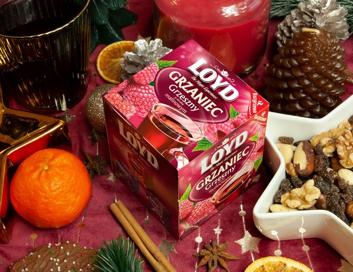 Rozgrzewająca Herbata Zimowa Owocowa Grzaniec Grzeszny Zimowy 10T LOYD