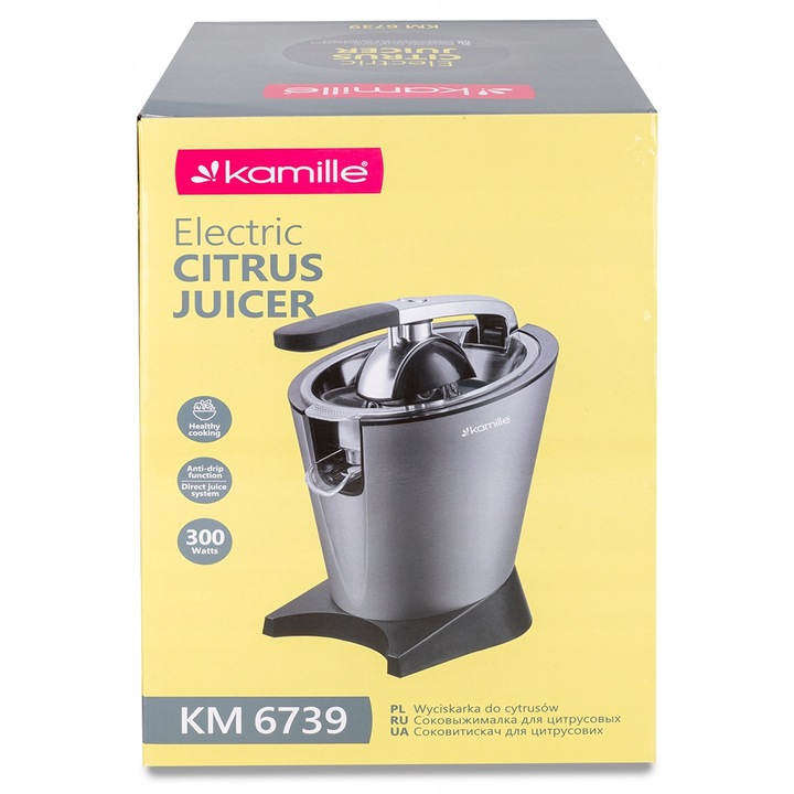 ELEKTRYCZNA WYCISKARKA DO CYTRUSÓW SOKÓW OWOCÓW MOCNA KAMILLE
