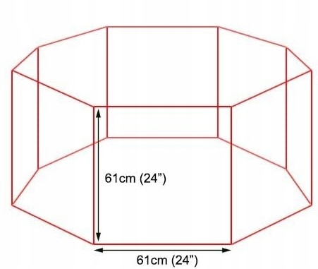 Metalowy Składany Kojec dla Psa Królika do Domu na Zewnątrz Zagroda