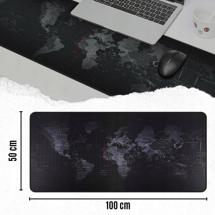 Podkładka pod mysz i klawiaturę mata na biurko DUŻA 100x50cm GAMINGOWA xxl