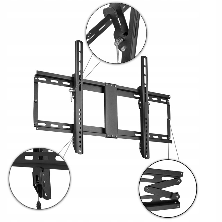 UCHWYT DO TELEWIZORA WIESZAK TV ŚCIENNY UNIWERSALNY SLIM 55KG 32-85 CALI