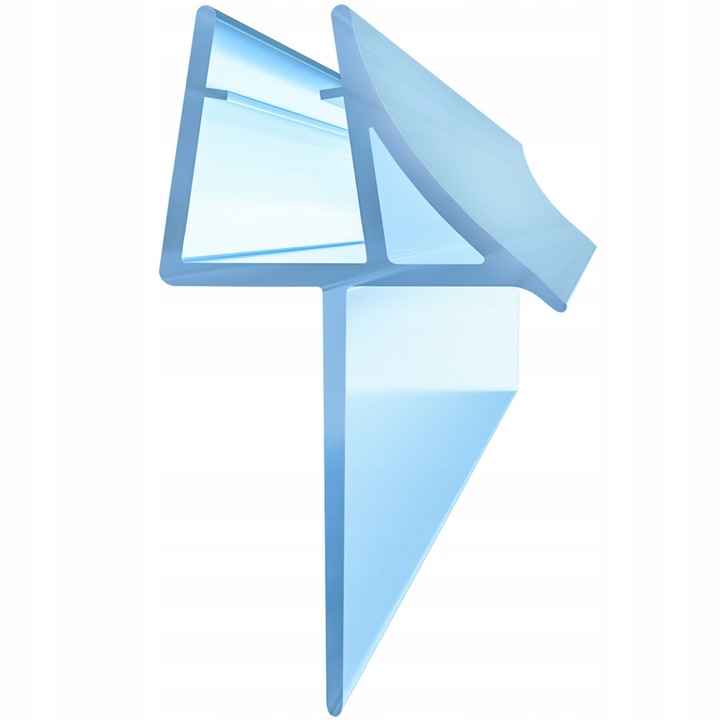 USZCZELKA DO KABINY PRYSZNICOWEJ SZYBY 4-6mm DRZWI DOLNA Z OKAPNIKIEM 100CM