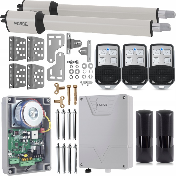Zestaw do bramy skrzydłowej FORCE SW300LS WYŁĄCZNIKI MAGNETYCZNE 2x3m