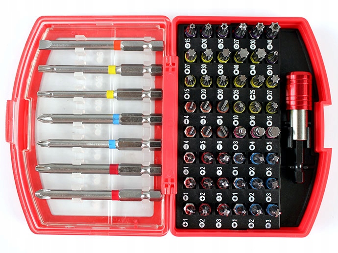 ZESTAW BITÓW BITY KOŃCÓWKI IMBUS HEX TORX PH PZ 56