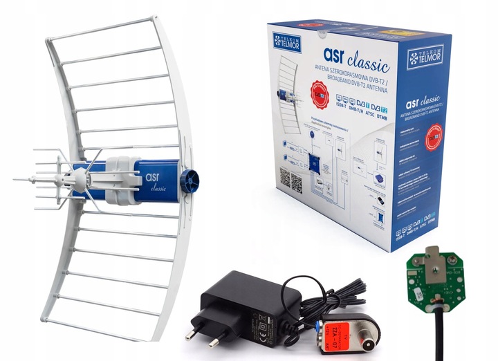 Antena szerokopasmowa Telkom-Telmor ASR Classic P20 HQ Z ZASILACZEM