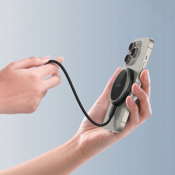 ŁADOWARKA INDUKCYJNA DO MAGSAFE USB-C Z PODSTAWKĄ NA IPHONE 12 13 14 15 16