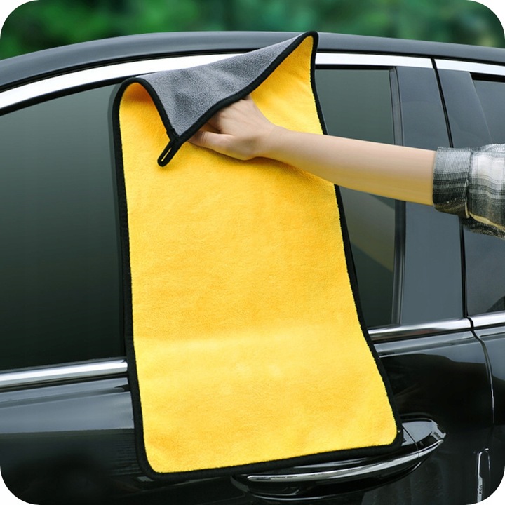 PUSZYSTY RĘCZNIK Z MIKROFIBRY 800g/m2 DO OSUSZANIA SAMOCHODU AUTA DETAILING