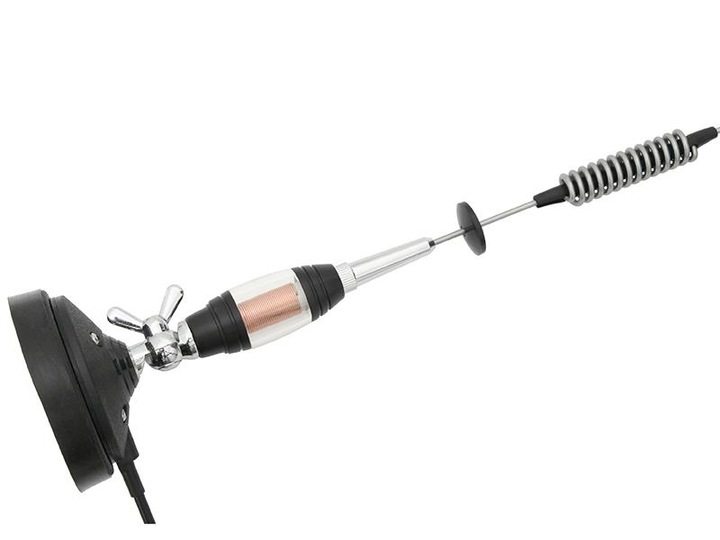 ANTENA CB RADIA SAMOCHODOWA NA MOCNY MAGNES ŁAMANA 80cm 750M 5 dBi 4,5M