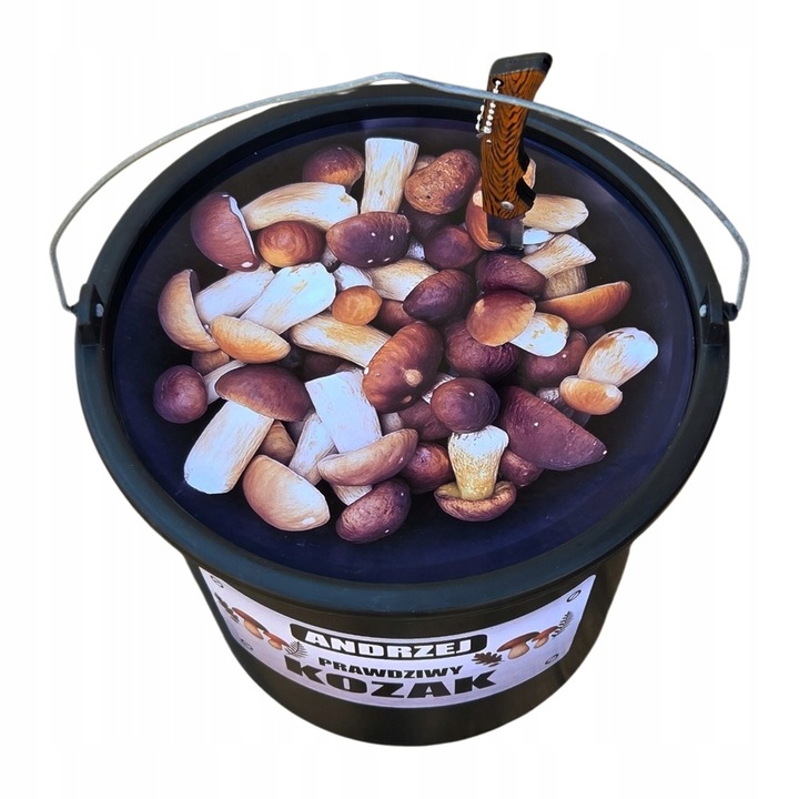 ZESTAW GRZYBIARZA Z IMIENIEM prezent dla taty dziadka mamy babci męża