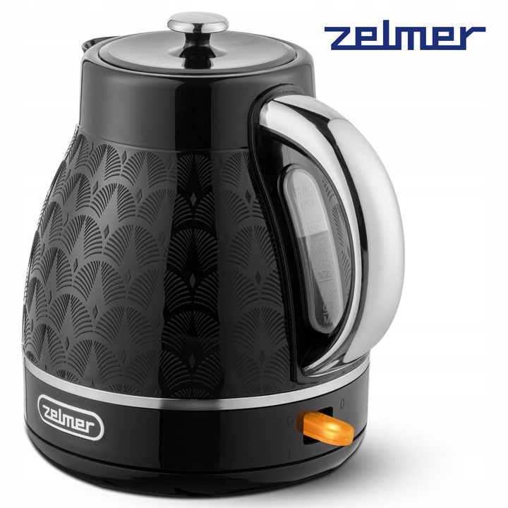 CZAJNIK ELEKTRYCZNY ZELMER BEZPRZEWODOWY PŁASKA GRZAŁKA CICHY 1,7L