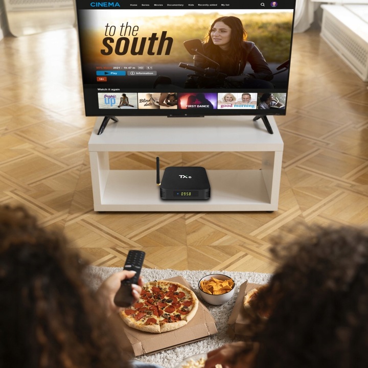 SMART TV BOX TX6 ANDROID 9 PRZYSTAWKA TV KODI 4/32 GB