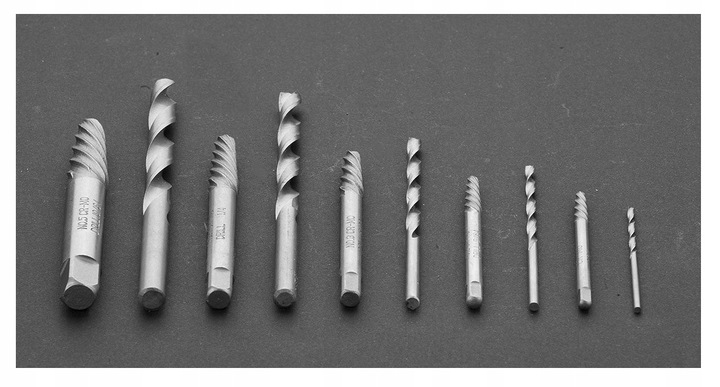 Wykrętaki do zerwanych śrub 10 szt. NEO 09-609