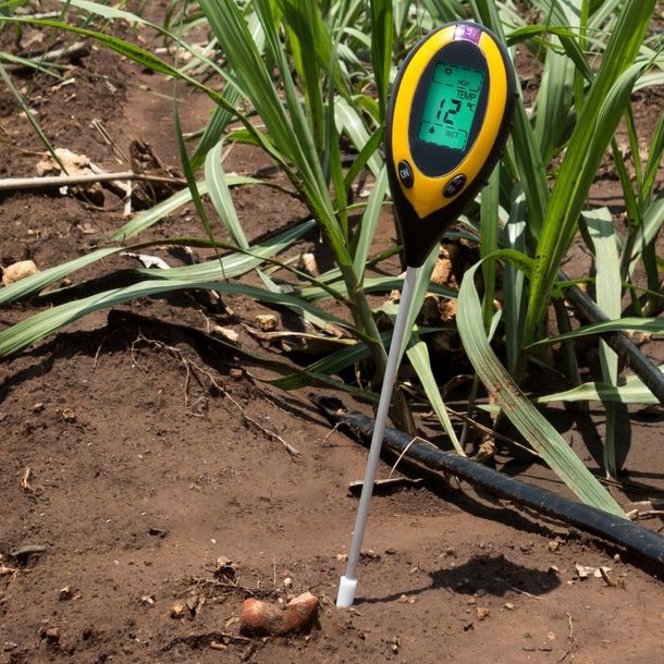 KWASOMIERZ TESTER podłoża GLEBY Ph 4w1 MIERNIK temperatury wilgotności