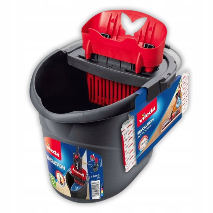 MOP VILEDA ULTRAMAX BOX ZESTAW WIADRO WYCISKACZEM DRĄŻEK WKŁAD