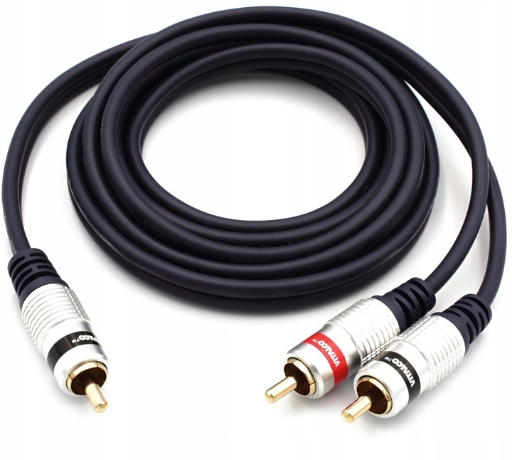 KABEL 1X RCA 2X RCA CINCH 5M JKJ60 VITALCO DO SUBWOOFERA