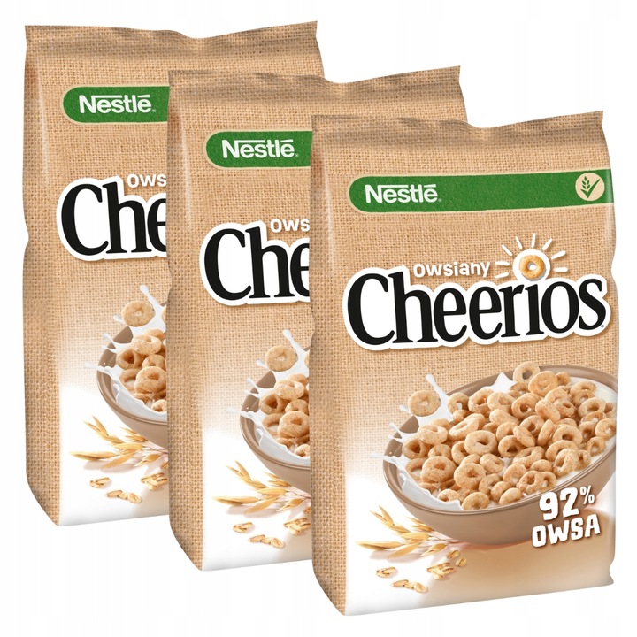 Nestle Cheerios Owsiany Płatki śniadaniowe 3x400g