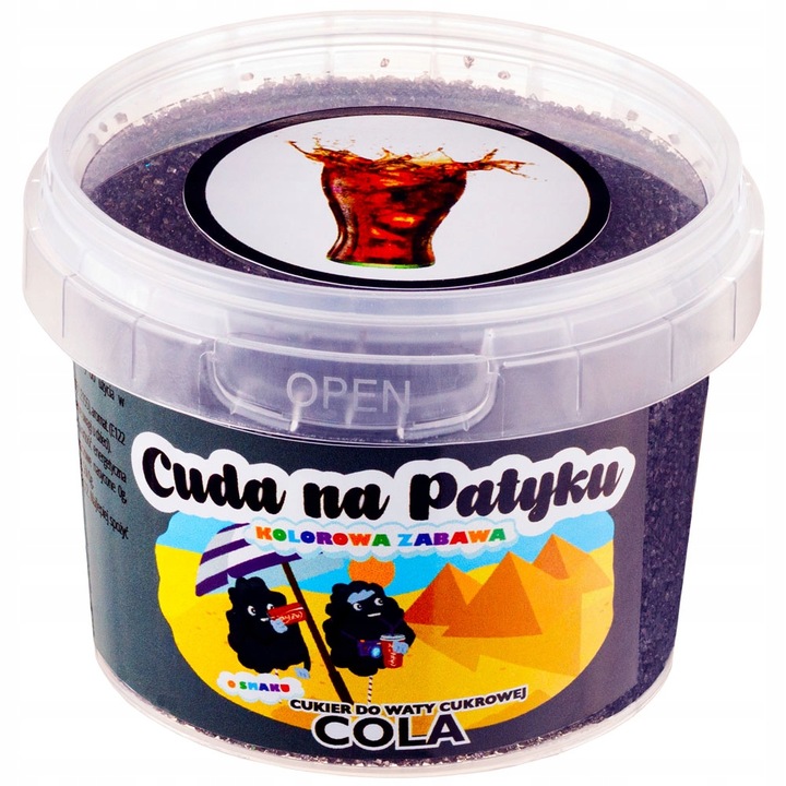 KOLOROWY Cukier do Waty Cukrowej do Maszyny Smakowy PATYCZKI ZESTAW