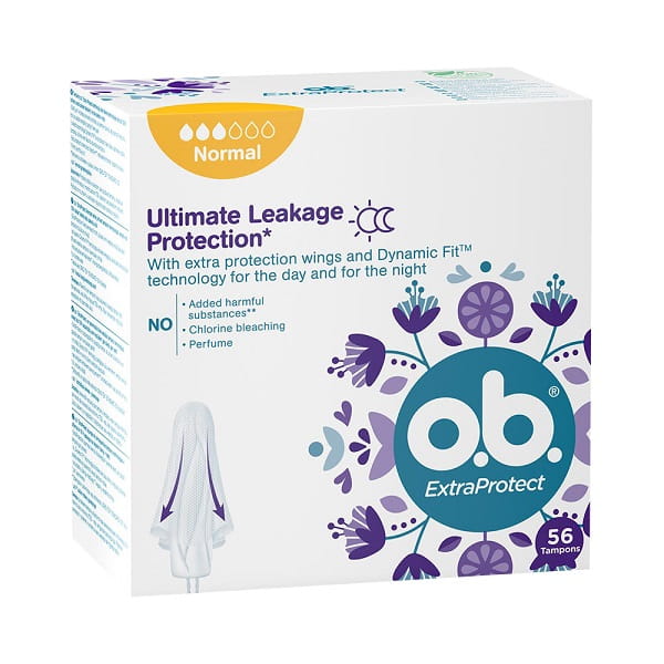 O.B. ExtraProtect Normal TAMPONY 56 sztuki