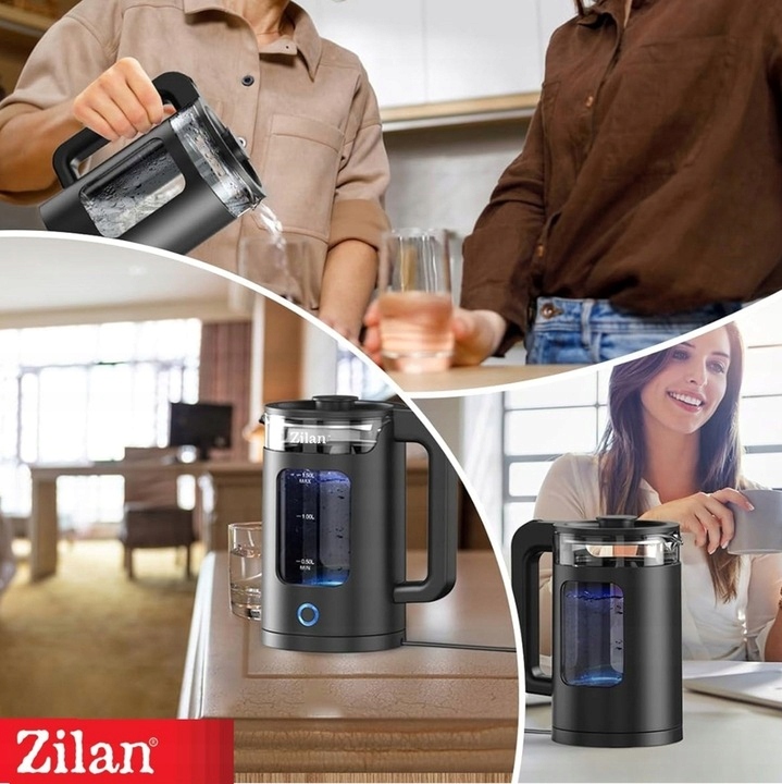 CZAJNIK ELEKTRYCZNY SZKŁO CZARNY 1,5L 1650W