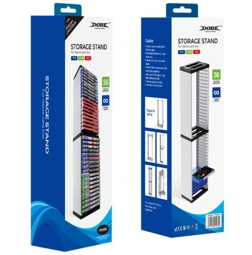 Stojak na gry Podstawka Półka na 36 gier do PS5, PS4, Xbox One, Xbox Series