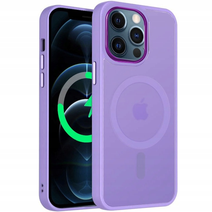 Etui Do iPhone 12/12 Pro +Szkło 9H WZMACNIANE 360° Matt Case Do Magsafe