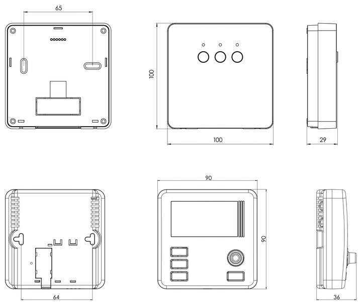 BEZPRZEWODOWY STEROWNIK KOTŁA PIECA REGULATOR TEMPERATURY TERMOSTAT AURATON