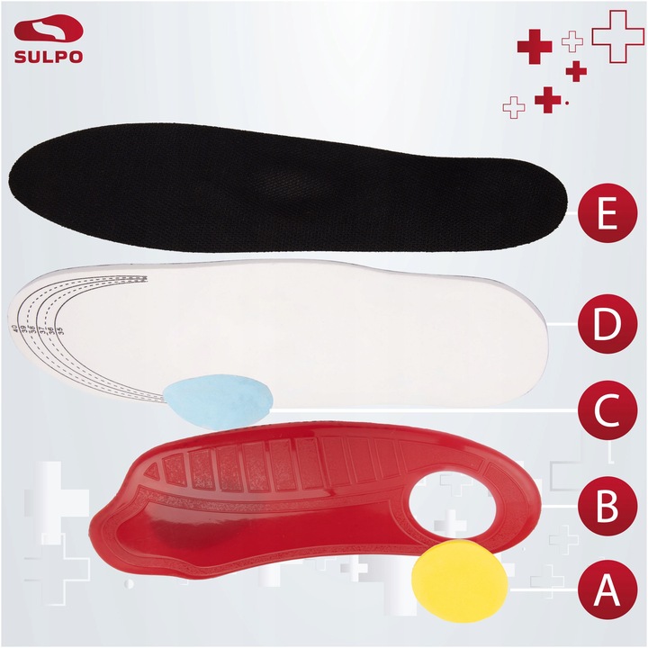 Supinujące wkładki do butów ortopedyczne na płaskostopie bolące pięty 40-45