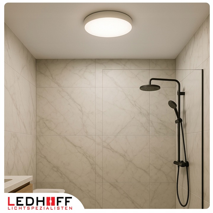 Lampa sufitowa Plafon LED 50cm OKRĄGŁY panel 3 barwy do łazienki