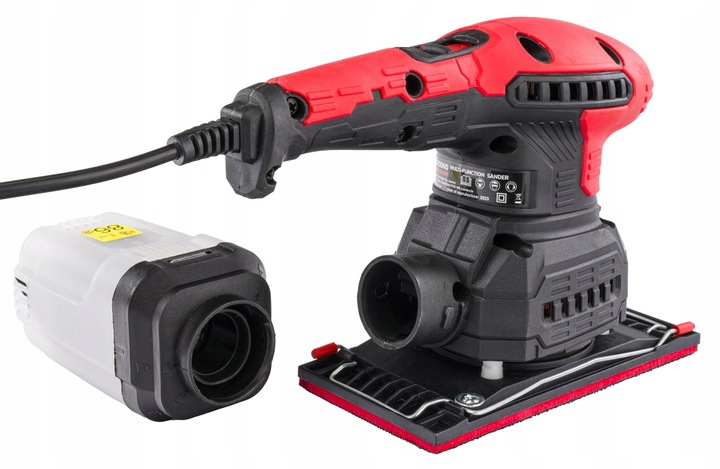 SZLIFIERKA MIMOŚRODOWA OSCYLACYJNA 125mm 1300W 3W1 3 PADY REGULACJA 6 x PAP