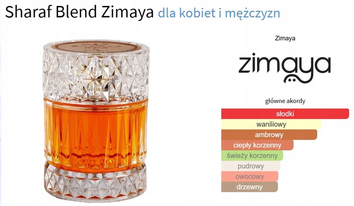 Zimaya Sharaf Blend woda perfumowana unisex 100 ml