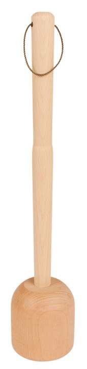 TŁUCZEK UBIJAK DO KAPUSTY DREWNIANY DUŻY XXL MOCNY Z ZAWIESZKĄ BUKOWY