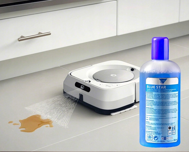 Blue Star WYDAJNY Płyn do robotów czyszczących mopujących 200 ml z pipetą