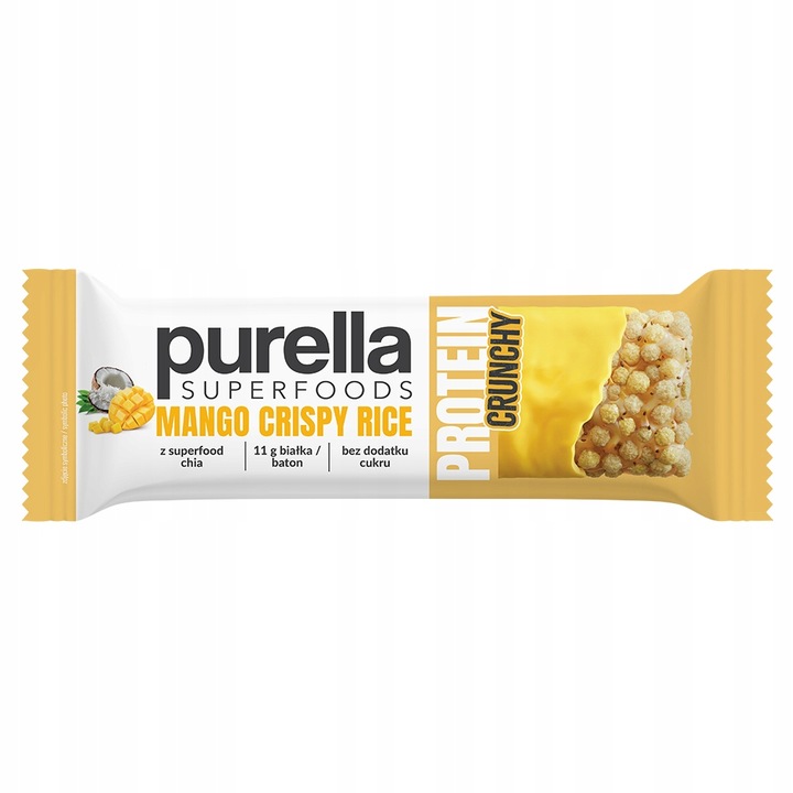 Baton proteinowy Purella Superfoods mix 4 smaków białko 11g protein