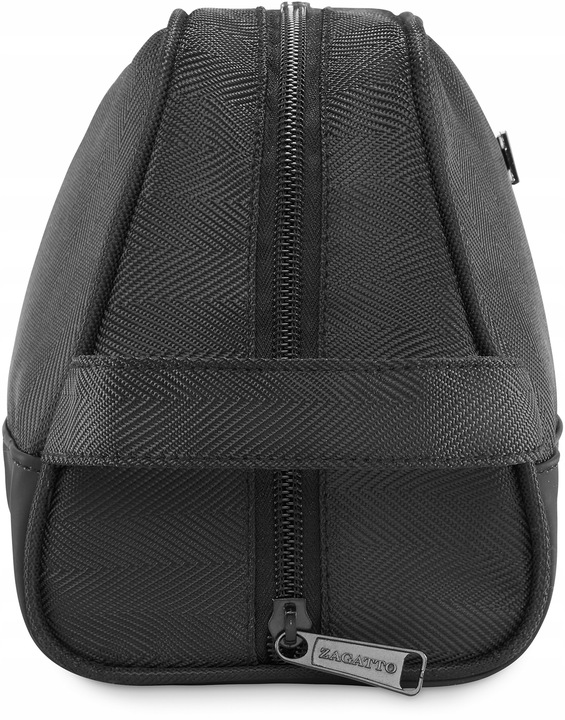 Kosmetyczka Podróżna Organizer na kosmetyki Saszetka czarny jodełka