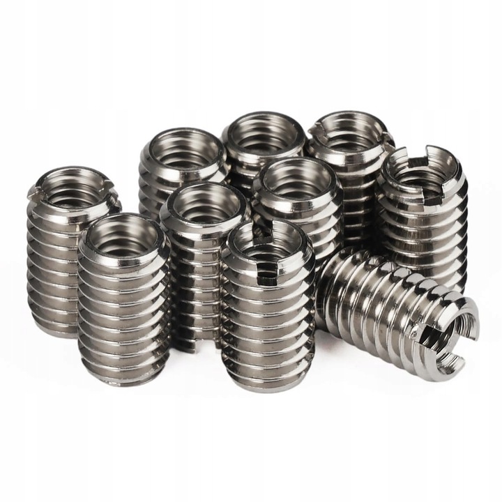 10X Tulejki do naprawy gwintu M8/M6 redukcja L=20mm stal nierdzewna
