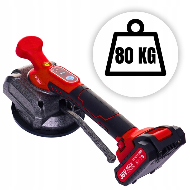 PRZYSSAWKA WIBRUJĄCA DO PŁYTEK WIBRATOR DO POZIOMOWANIA 2xAKU MOCNA