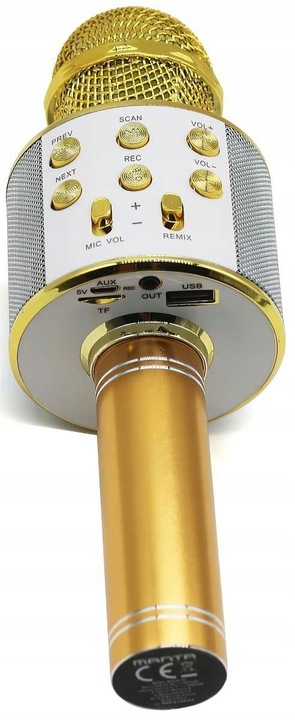 MIKROFON KARAOKE GŁOŚNIK BLUETOOTH MANTA MODULACJA