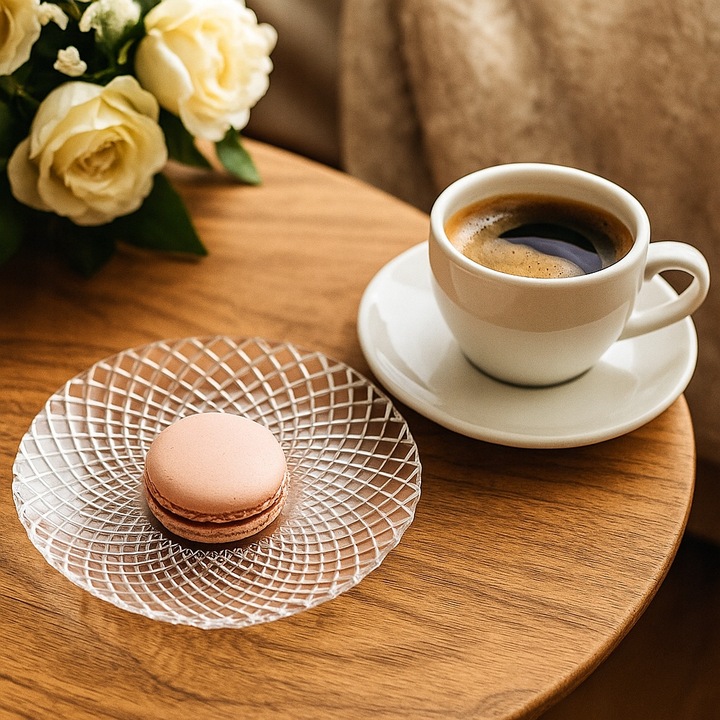 Zestaw talerzy 12 osób i patera na ciasto Altom Design Solaris Komplet 13el