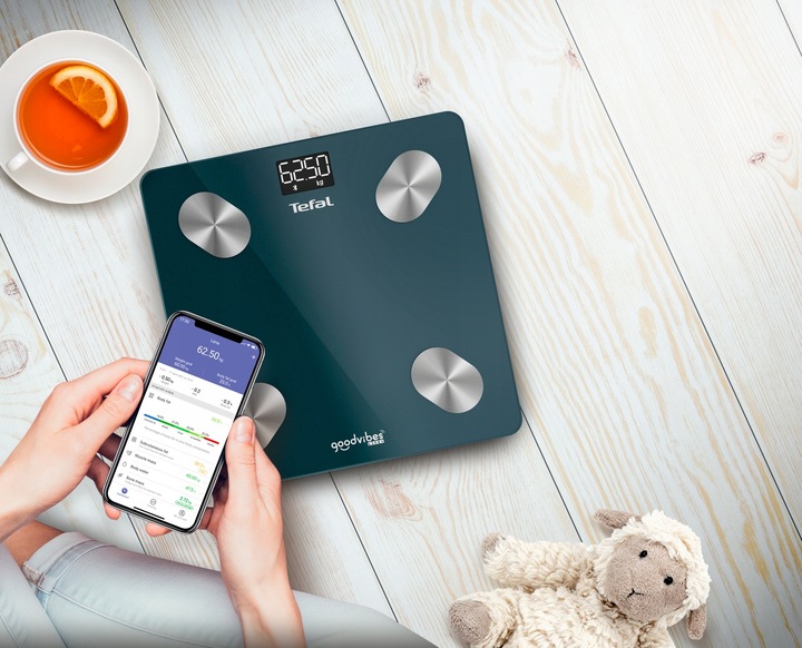Waga łazienkowa analityczna Tefal Goodvibes BM9620 BMI 180kg