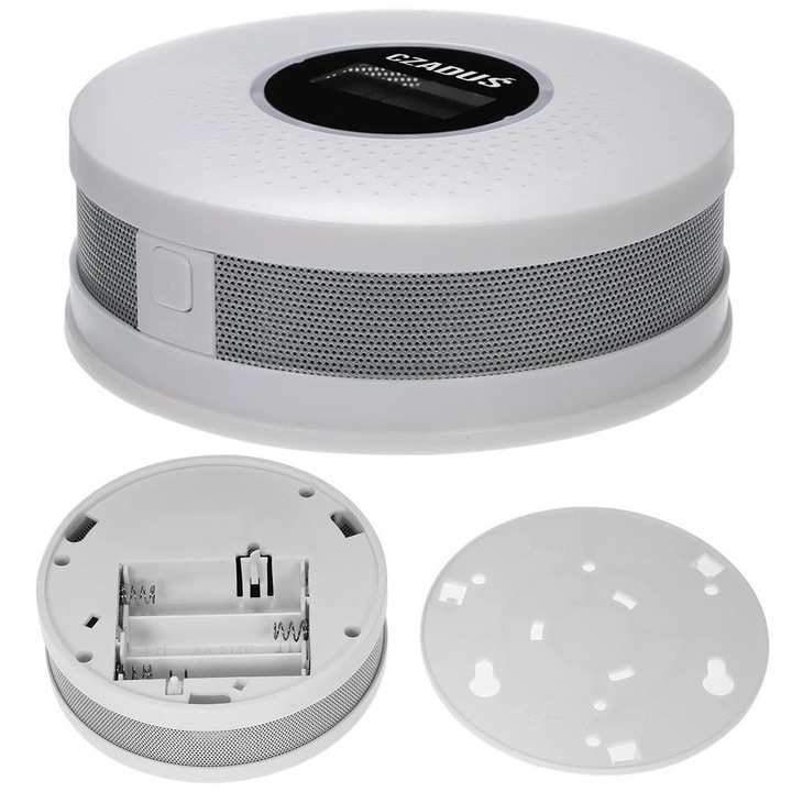 Czujnik czadu dymu bezprzewodowy JKD-512COM certyfikowany detektor