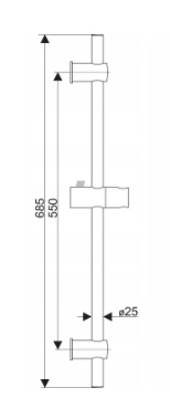 DRĄŻEK DO NATRYSKU PRYSZNICOWY NATRYSKOWY FI 25 NATRYSK