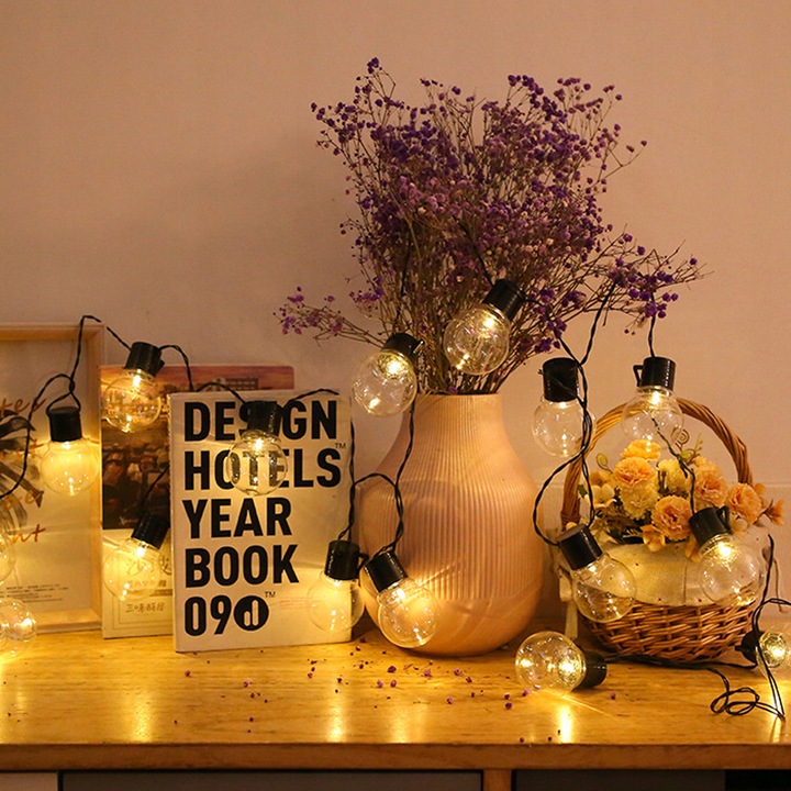 GIRLANDA SOLARNA OGRODOWA KULKI 10 LED