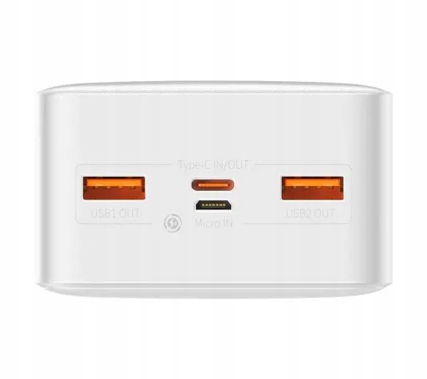 Powerbank Baseus Bipow 30000 mAh 2x USB USB-C QC 20W PD Biały