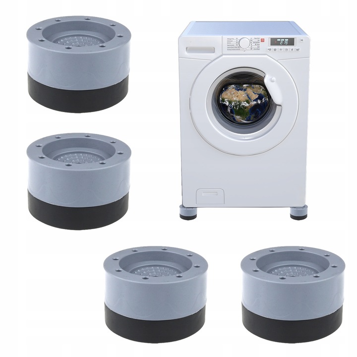 PODKŁADKI POD PRALKĘ ANTYWIBRACYJNE MATA GUMA NÓŻKI 4x