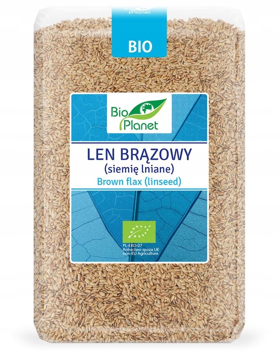 Len brązowy (siemię lniane) BIO 2 kg Bio Planet